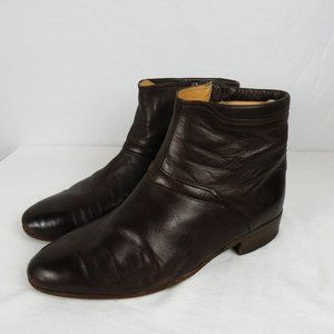 Bally | Shoes | Bally Brock Brown Leather Mens Ankle Zip  display picture 2